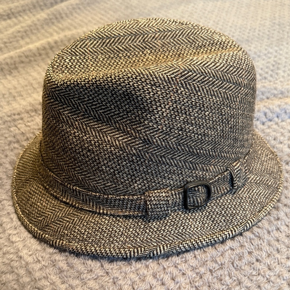 Kangol Herringbone Fedora Hat Detective Inspector